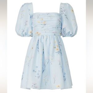 Self Portrait Taffeta Floral Blue
Mini Dress